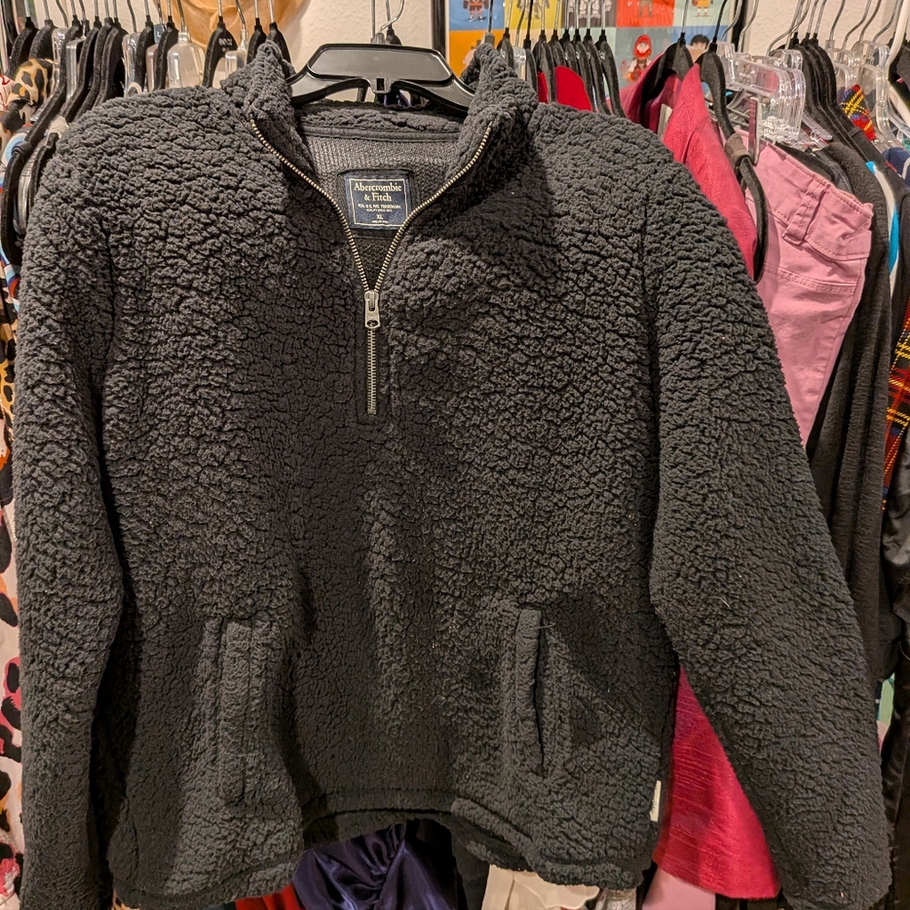 Abercrombie & Fitch Charcoal Sherpa - XL